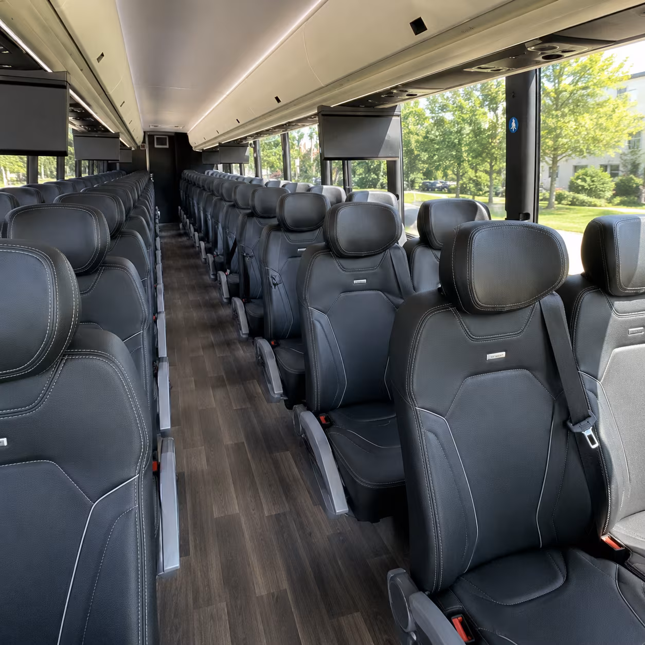 sugar land charter bus interior gallery