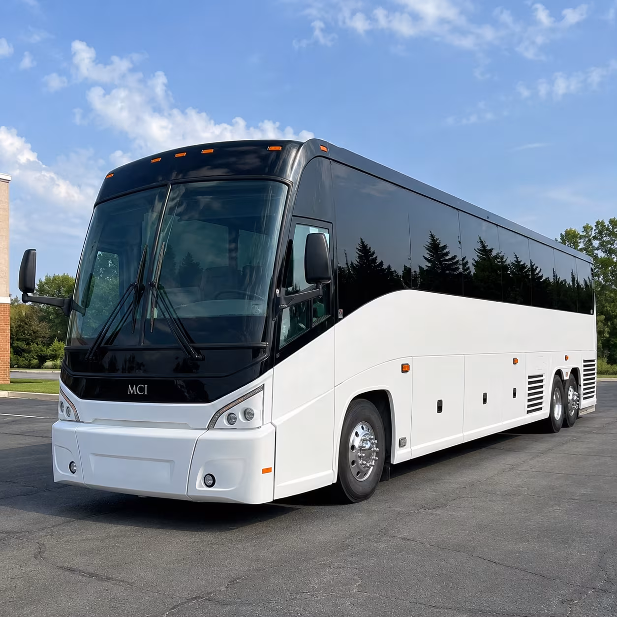 sugar land charter bus rental exterior