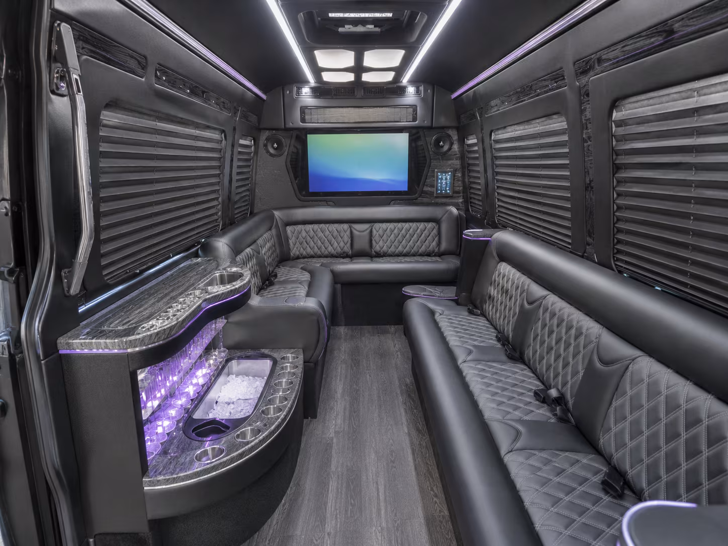 sugar land wedding transportation onboard seating